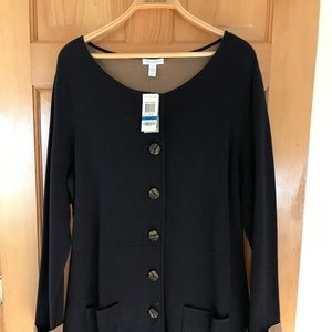 NWT Women’s Charter Club Tunic Sweater Jacket